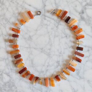 Beautiful Artist-Made Carnelian "stick" Necklace